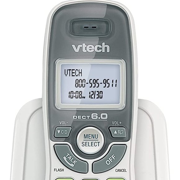 VTech CS6114 DECT 6.0 Cordless Phone White/Grey With 1 Handset NIB - Picture 2 of 8
